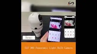 E27 360 Panoramic Light Bulb Camera WiFi Motion Detection Home Surveillance Camera