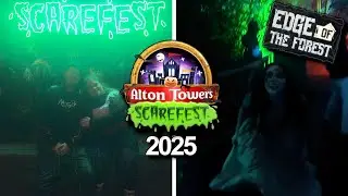 Alton Towers Scarefest 2025 Day 2 Vlog - Scare Maze Reviews!