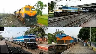 WDP4,WDP4D,WDG4D Loco Compilation of Indian Railways [Full HD]