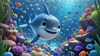 Nelly the Narwhal Swims in Snow | Magical Winter Adventure and Learning Song for Kids |