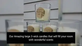 Homemade Candles made in small batches ensuring quality.