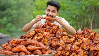 CHICKEN ROAST I Big Chicken Pieces Cooking & Eating In Village | Delicious Chicken Recipe In Village