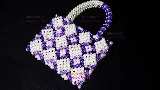 পুতির ব্যাগ(নতুনদের জন্য)/How to make Beaded Kids hand Bag(for beginners)/beaded bag/putir bag