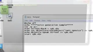 Talking Application Using Batch and VBScript