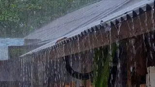 2 HOURS HEAVY RAIN 🌧️ | Brain OFF in Minutes, Fall Asleep Naturally