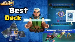 BEST DECK FOR FIRECRACKER'S FIREWORKS SHOW CHALLENGE 9-1 LIVE GAMEPLAY!  - Clash Royale!