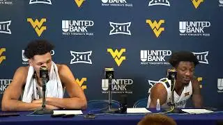 WVU's Tre Mitchell & Kedrian Johnson Post Game Texas 1/21/23