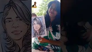 #cutecaricature #alphones mfa #livecaricature #cartoon #colour caricature  #art #partyartist #event
