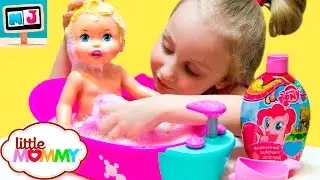 Little Mommy Bubbly Bathtime Baby Doll Bath Time Купаем куклу пупса в ванночке