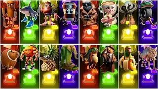BUS EATER 🆚 EXTRA SLIDE 🆚 SKIBIDI TOILET 🆚 HOUSE HEAD 🆚 ODDBODS | Tiles Hop EDM Rush!
