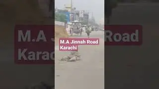 MA Jinnah Road Karachi Mazar e Quaid blocked #muharram #karachi #bike #update