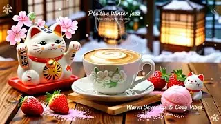Positive Winter Jazz Café ☕ Delicate Morning Jazz, Smooth Bossa Nova & Instrumental for Work & Study