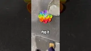 Pouring molten metal into a pop it #moltenmetal #popit #satisfying
