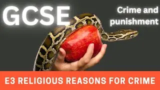 Religious explanations for why crime occurs. GCSE RS AQA 8062 Thematic Studies Theme E