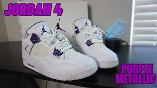 Jordan 4 Metallic Purple Review and On Feet @eBay