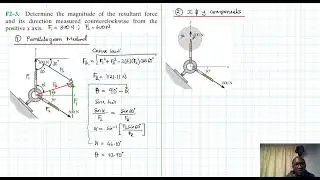 F2-3 Force Vector (Chapter 2: Hibbeler Statics) Benam Academy