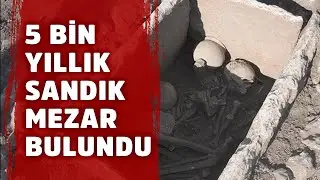 İlklerin höyüğünde 5 bin yıllık sandık mezar bulundu