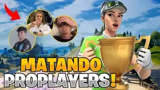 MATANDO PRO PLAYERS E STREAMERS no FORTNITE! 🏆