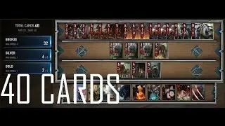 40 Cards Monster Deck - Gwent Closed Beta