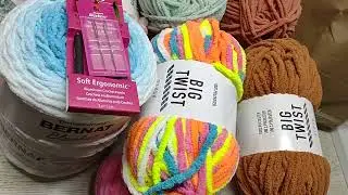 Huge yarn haul from Joann today and update / info about the free dragon crochet pattern