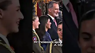 Princess leonor greeting a boy and her parents reaction: