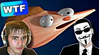 Мужик и Анонимус играют с эластик меном | elastic man