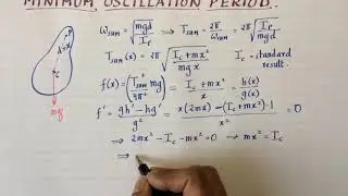 UP1 (13 C) Minimum oscillation period of physical pendulum