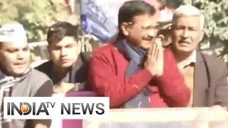 Delhi polls: Arvind Kejriwal holds roadshow in Matiala