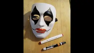Painting a Fun World Male Blank Mask - (Court Jester) - DIY
