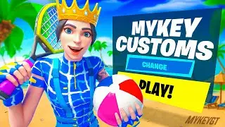 🔴LIVE! Fortnite Summer Customs 🌴 VBUCKS Fashion Shows, Reload, Simon Says + Fun Games!