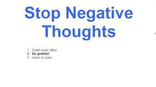 Stop Negative Thoughts: 5 Tips To Stop Your Negative Thinking
