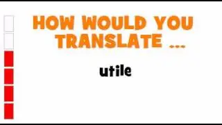 ITALIAN TRANSLATION QUIZ = utile