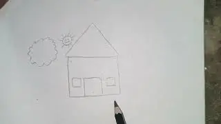 How to draw a beautiful house 🏠