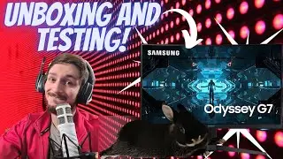 #vlog 7, распаковка и тестирование монитора Samsung Odyssey G7 240 Гц!