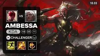 Ambessa vs Lee Sin Jungle - KR Challenger - Patch 16.03 Season 16