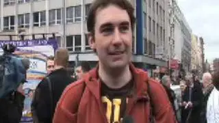 Silent Protest for Peace in Belfast (Dawn Purvis talks to WIMPS)
