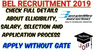 BEL Recruitment 2019 for Engineers | B.E/B.Tech | 50 vacancies | Apply Online