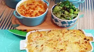 Gratin de fruits de mer délicieux