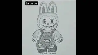 la bu bu ,wait for end 🤩 #labubu #drawing #drawingtutorial #simple #art #simpledrawing