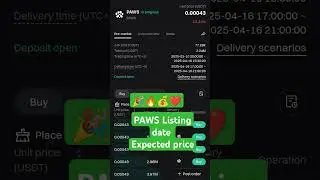 Paws price#paws expected price#paws listing date#airdrops 💰🔥🎉☝️