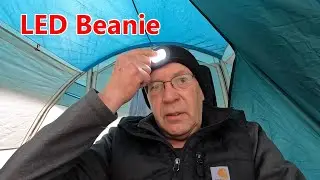 My Favorite Cool Weather Beanie Hat with LED Light for Camping