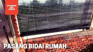 DIY:048 Pasang bidai kayu beli dari Mr. DIY #DIYSyahman
