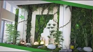 🌿 Bonsai Tree.Lush Green Moss Wall. Perfection!!! 🌿