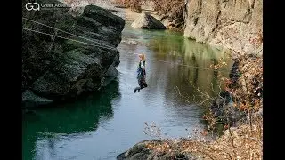 Zip -line (Flying-fox) over Venetikos River in Grevena