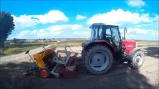 Massey Ferguson 6150 & Kuhn Akcja Rzepak 2016  Czyli Uprawa i Siew