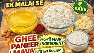 Ek Malai Se Ghee, Paneer Aur Mava | 3 Dairy Products From One Malai | RN Desi Tadka