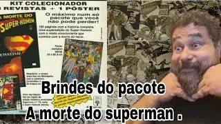Todos os Brindes do Pacote da Morte do Superman da editora Abril  . 
