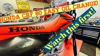 Honda CRF 80 F: Простая замена масла