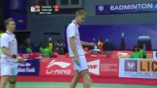 2014 Thomas Cup: Malaysia vs Denmark,Tan Boon Heong-Hoon Thien How vs M.P Kolding  M.C Petersen