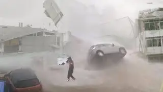 Canada is under attack ⚠️ devastating hurricane..Death of 5 people..paralyzing life in the country